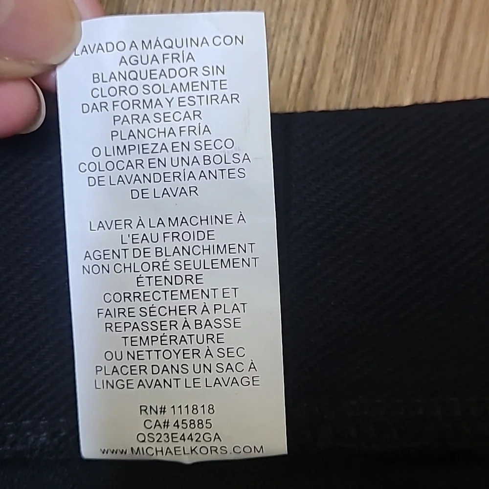 Michael‎ Kors Black Skinny Pants with Gold Accents